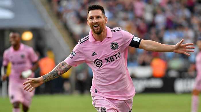 Lionel Messi playing for Inter Miami